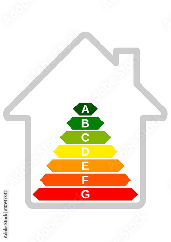 Étiquette classe énergie du bâtiment (détouré)