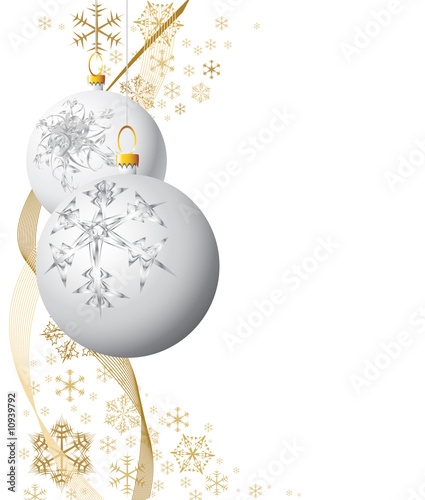 White Christmas bulbs