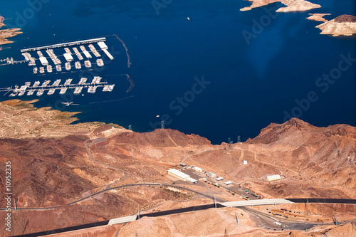Canvas Print Lake in desert