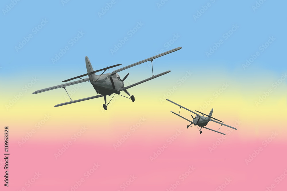 Two airplanes Two airplanes