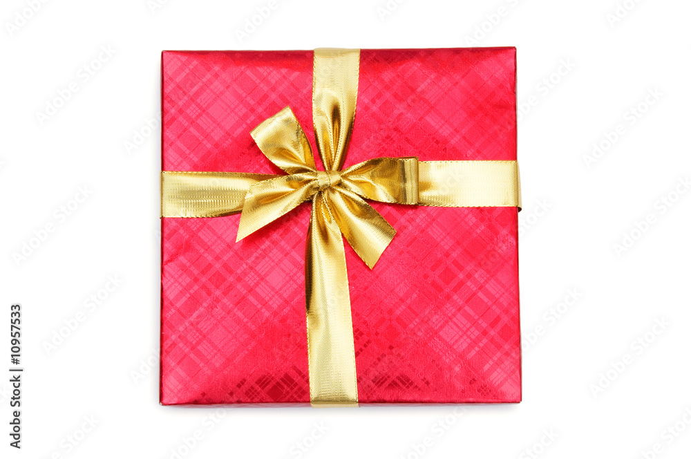 Gift box isolated on the white background Gift box isolated on the white background