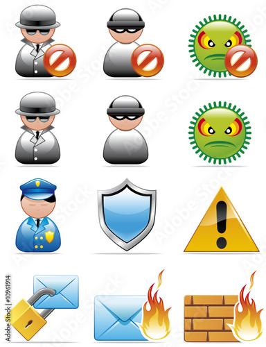 Internet security icons