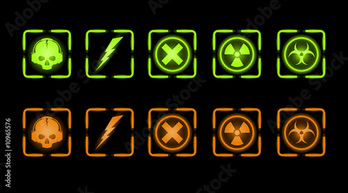 Vector set of industrial icons