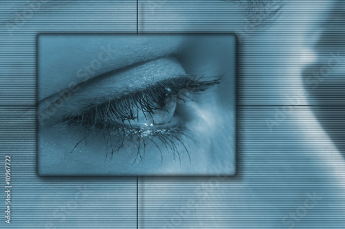 Eye tech background