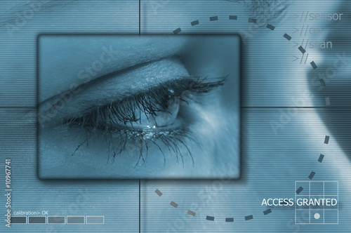 Eye tech background