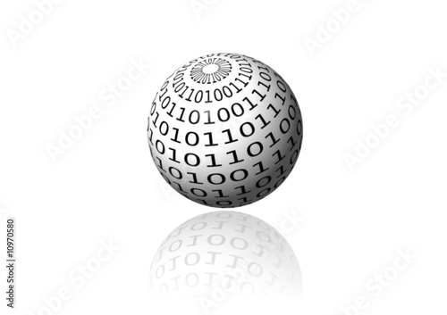 Obraz na plátne boolean ball white