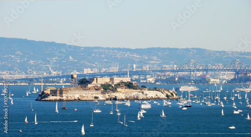 Alcatraz Island and Prison in San Francisco Bay
