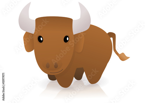 Boeuf souriant (reflet)