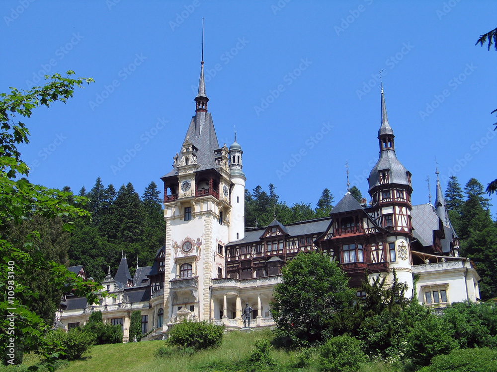 Travel in Romania. Sinaia. Peles Castle