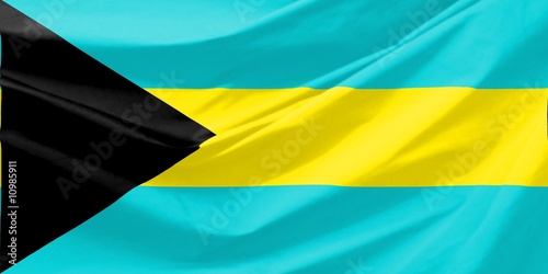 Flag Illustration of Bahamas