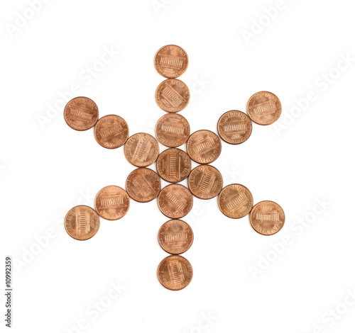 star of us one cent coins