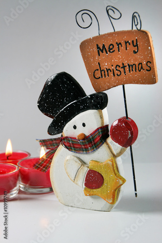 merry christmas snowman