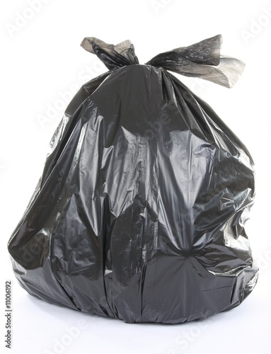 .garbage bag isolated on a white background © Tombaky