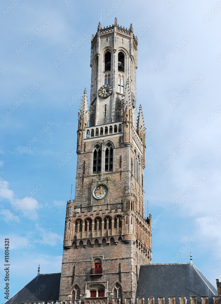 Belfort tower in Bruges (Belgium)