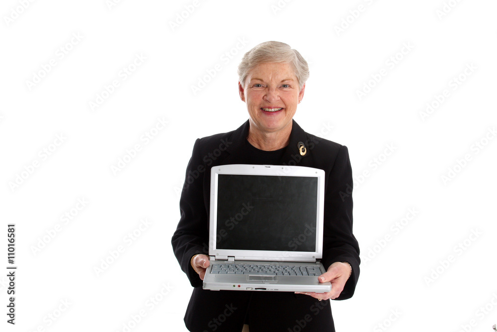 Senior Woman With Computer Senior Woman With Computer