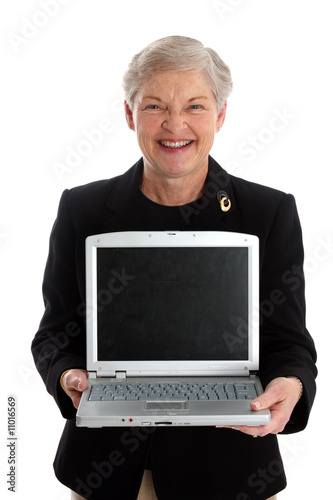 Senior Woman With Computer