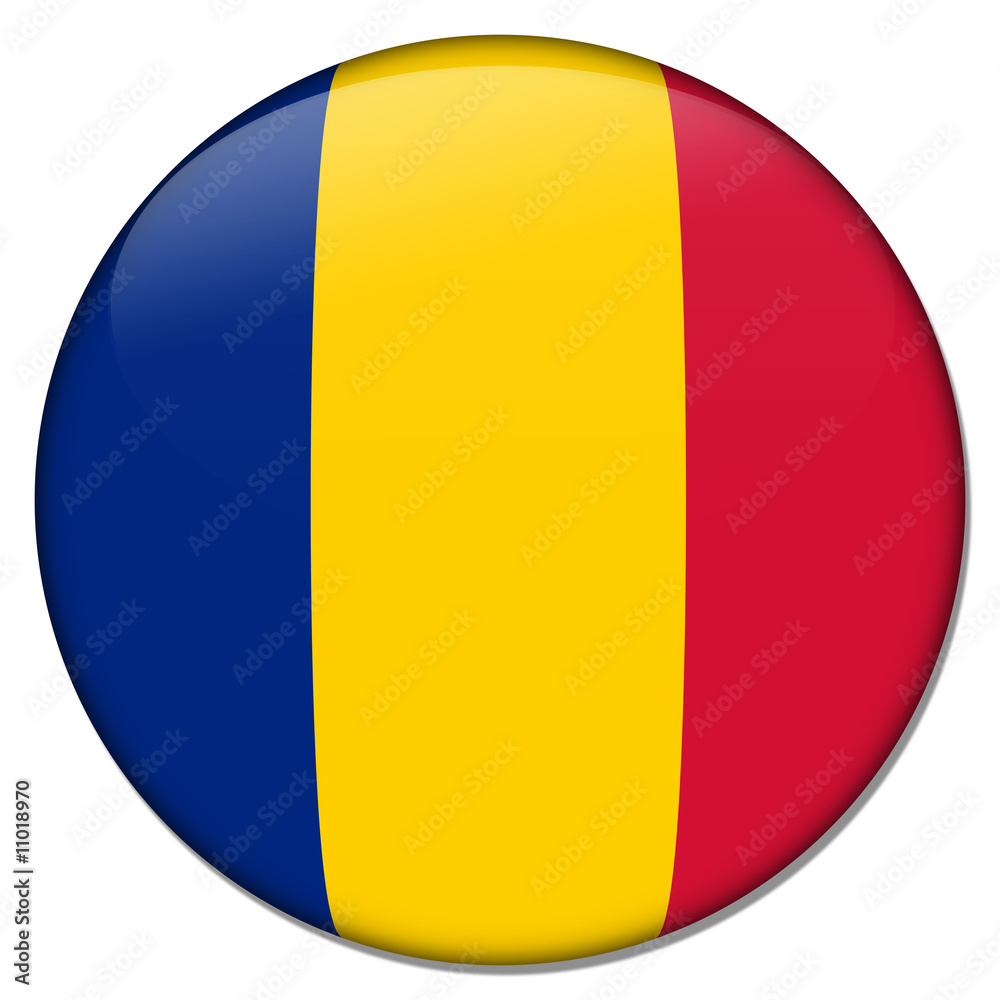 Fototapeta premium rumänien romania button