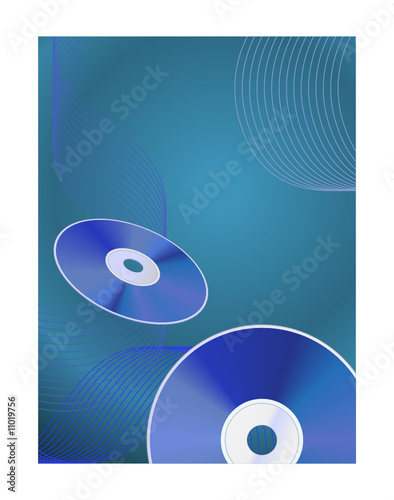 Abstract background with CDs
