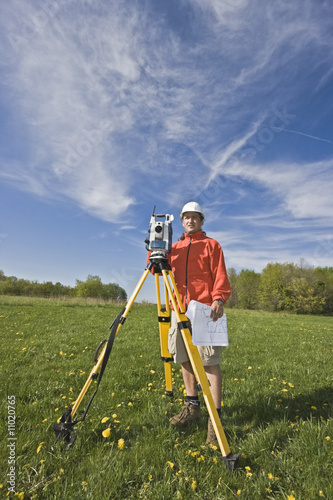Wallpaper Mural Surveying with theodolite Torontodigital.ca