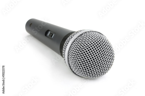 Microphone with white background