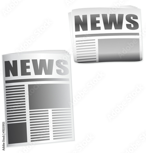 Newspaper icons light