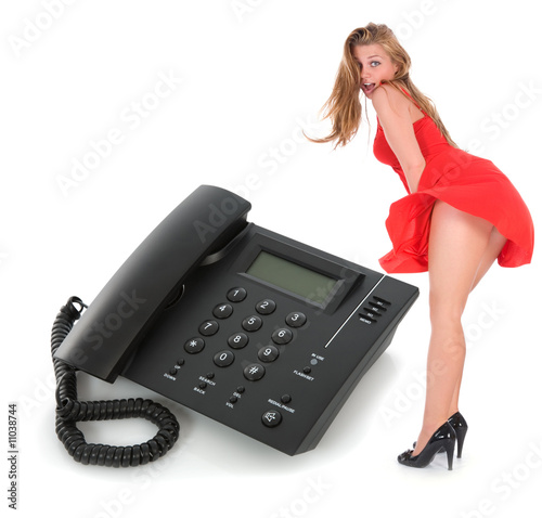 Business phone close up