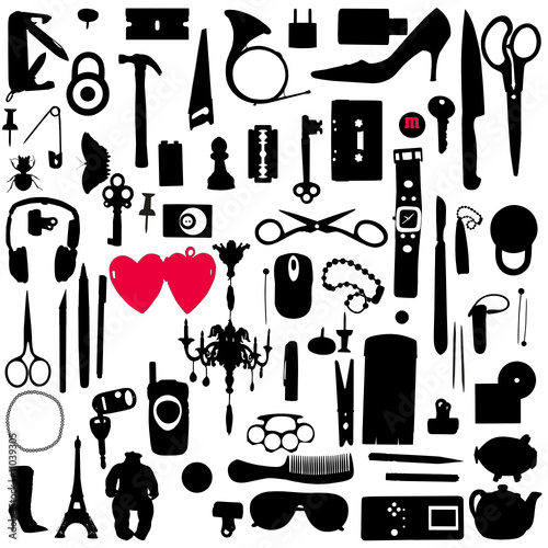 design element silhouette vector