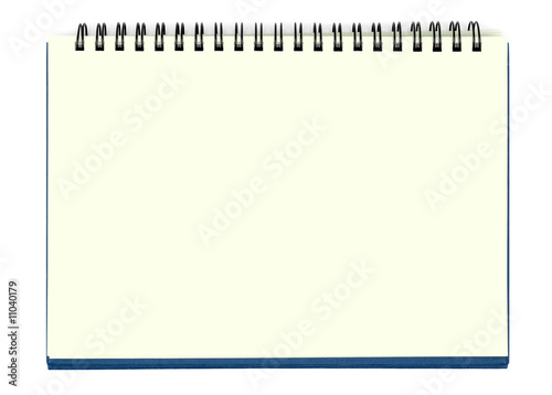 Yellow Blank Notebook Sheet