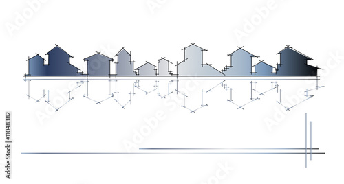 architecture - construction company - vector illustration