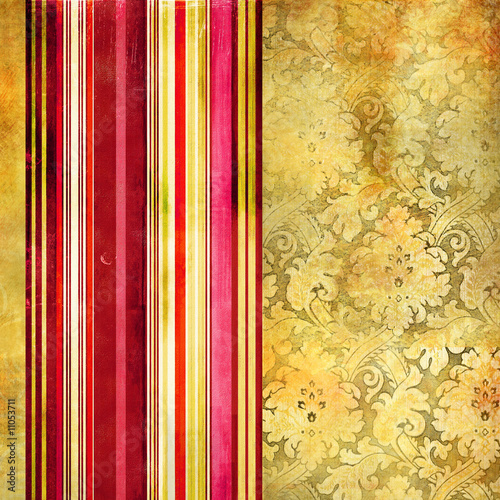 vintage wallpaper with decorative stripes