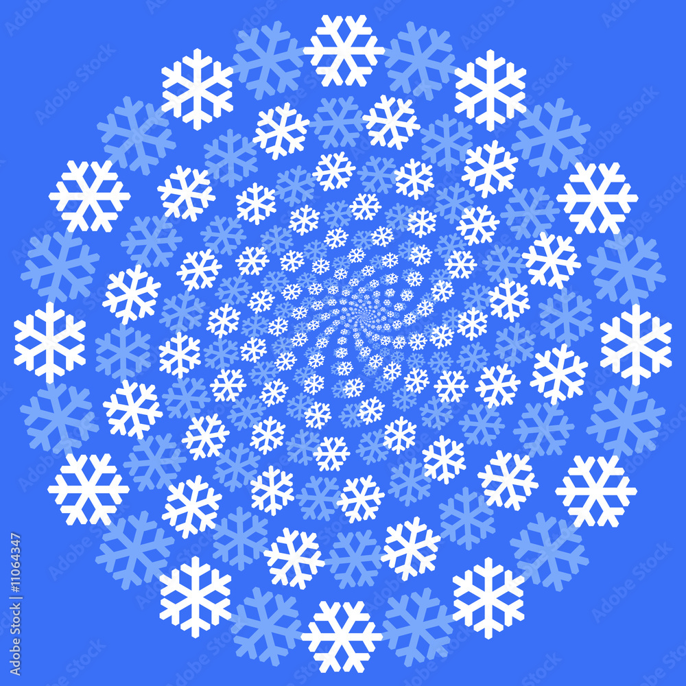Naklejka premium Snowflakes background.