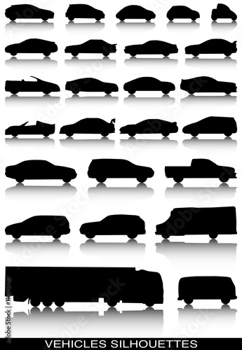 vehicles silhouettes