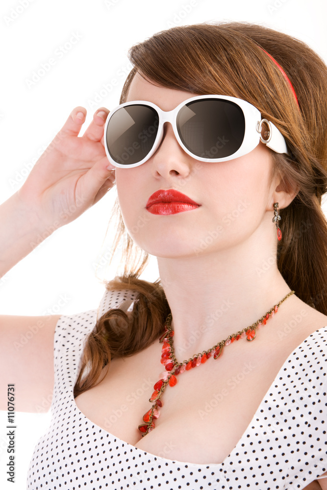 Portrait of a pin-up girl