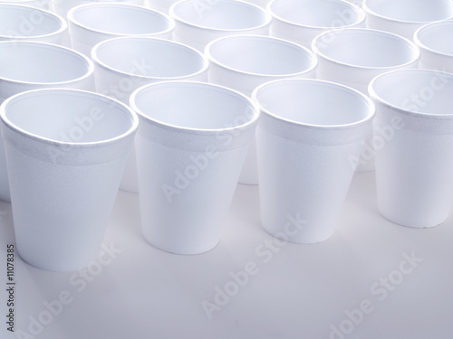 Non recyclable foam cups