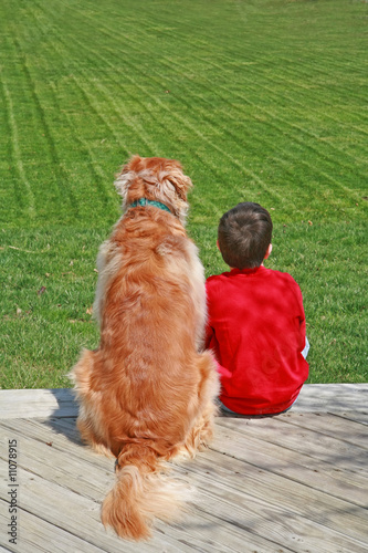 Photography Boy and His Dog