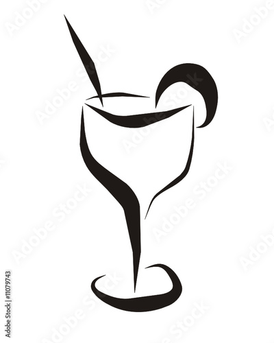 Cocktailglas weiss