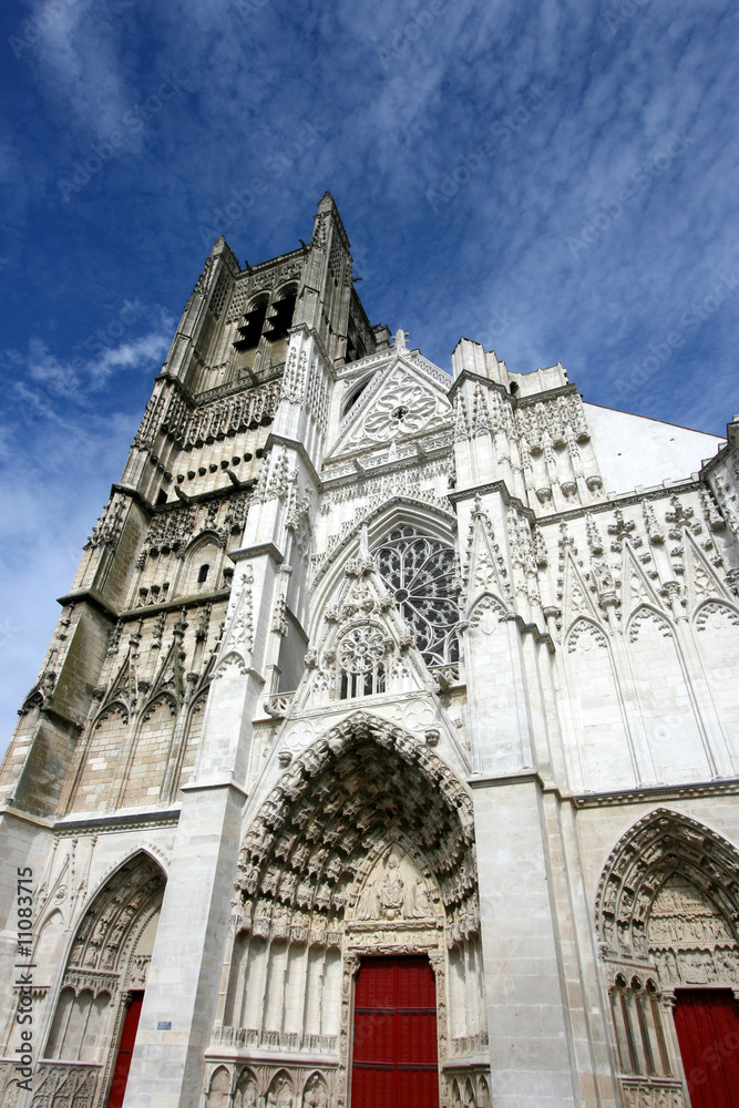 Auxerre Gothic cathedral