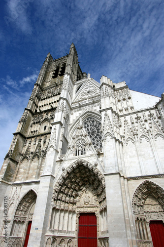 Auxerre Gothic cathedral