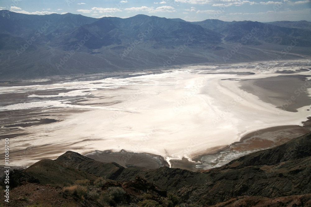 white salt fields - Death Valley national park, California, USA