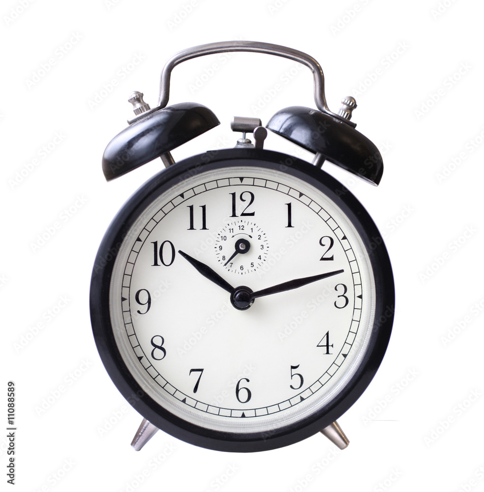 Black retro alarm clock Black retro alarm clock