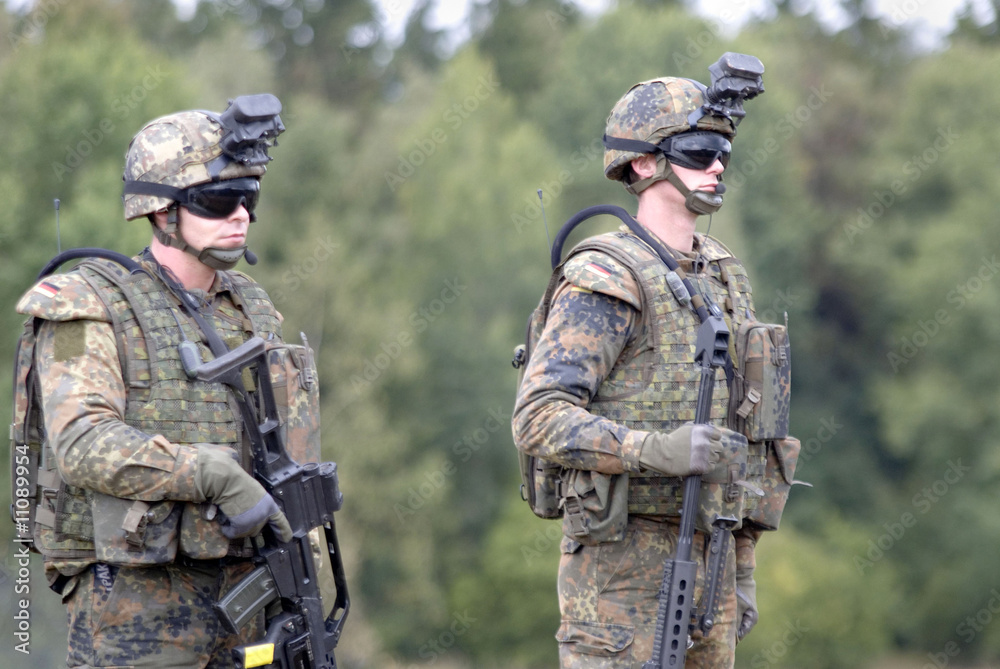 Fototapeta premium Kampfbereit