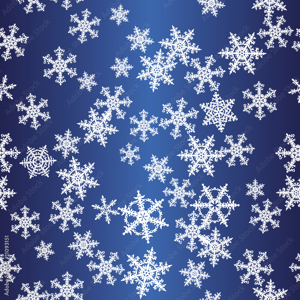 Snowflakes blue seamless pattern Snowflakes blue seamless pattern
