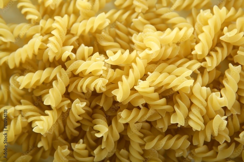 Italian spiral pasta texture