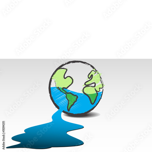 Planet leaking water