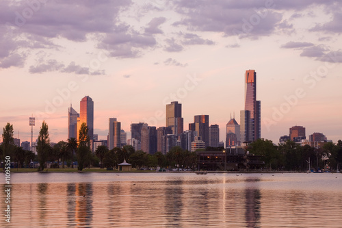 Melbourne evening CBD