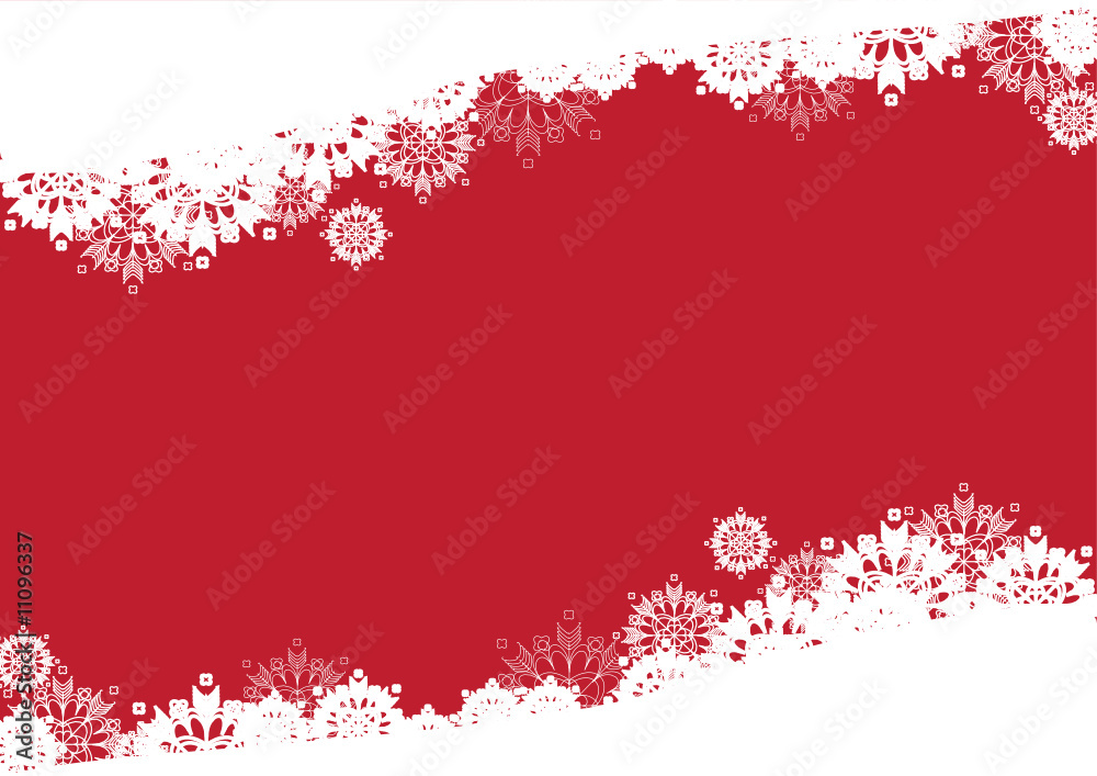 Card with a snowflakes Card with a snowflakes