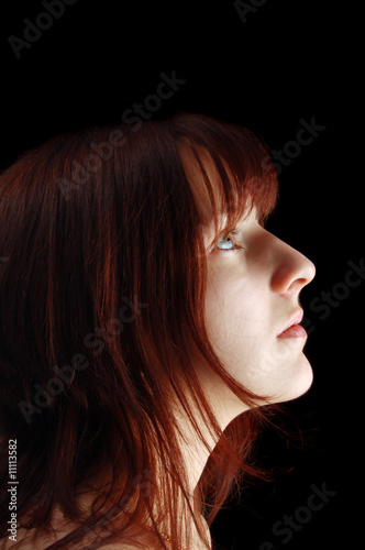 woman's profile portrait