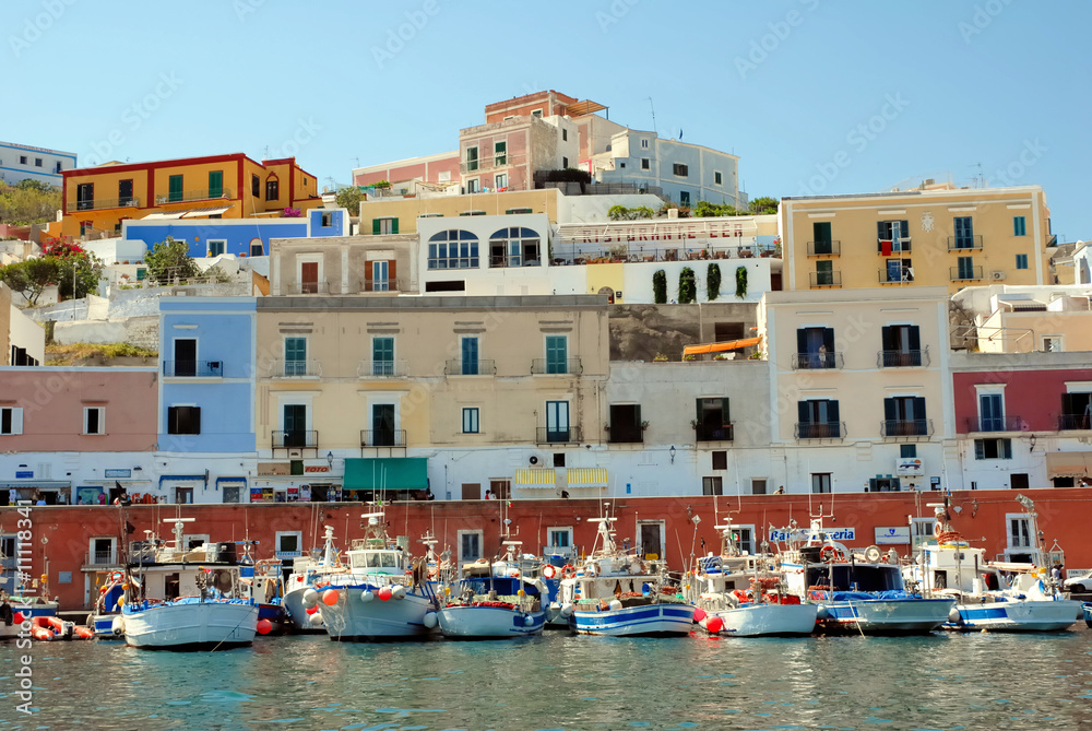 Boats in Ponza harbour