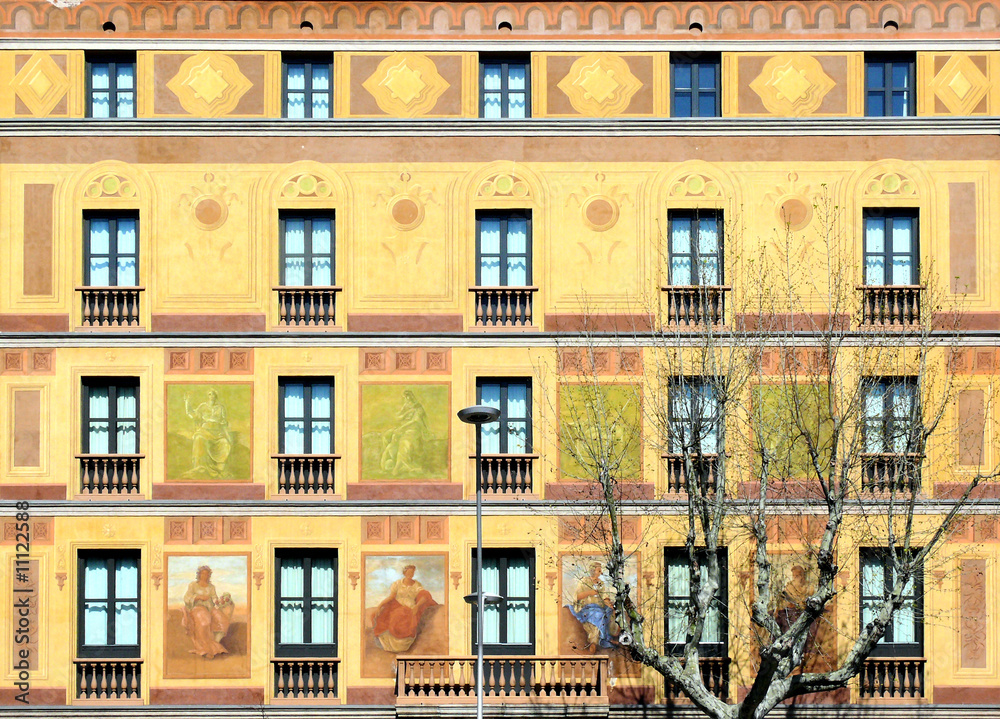 Obraz premium Barcelona - Façades Consell de Cent 371 b