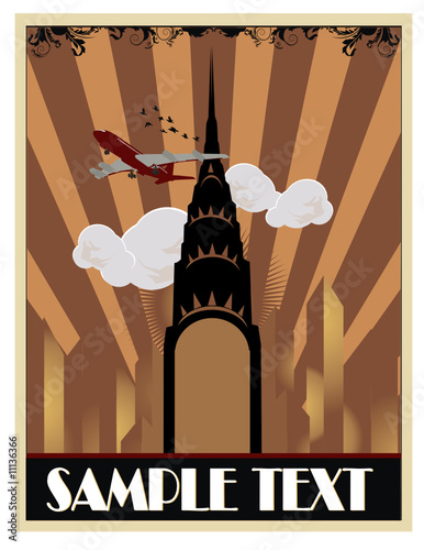 composicion arte deco en vector